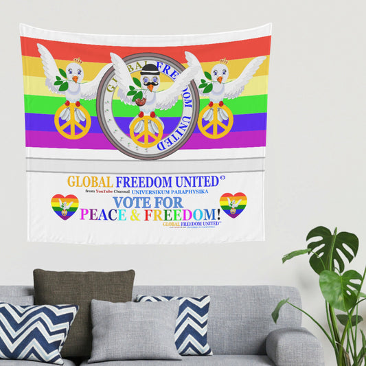 Tapestry Global Freedom United Dove Of Peace Vote For Peace English Version