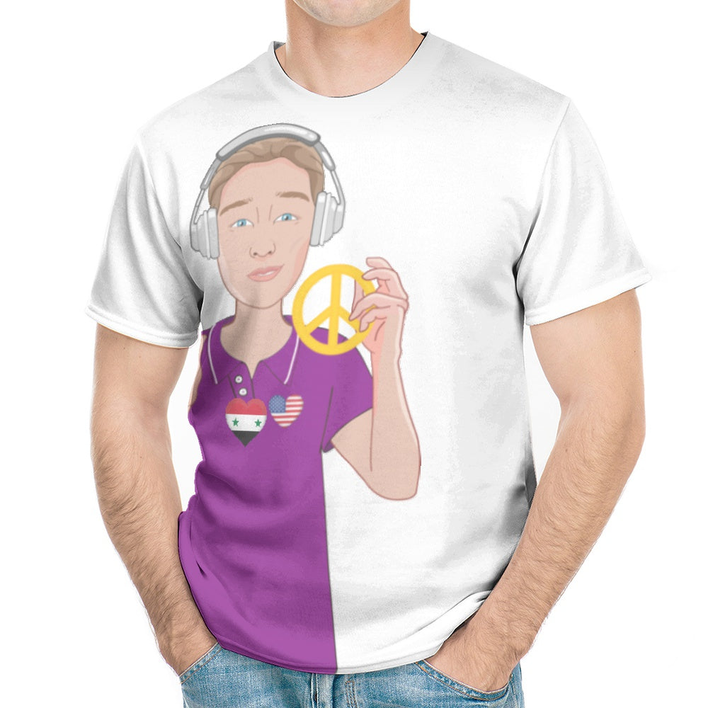 Men´s T-shirt GLOBAL FREEDOM UNITED© Men Syria & USA V3