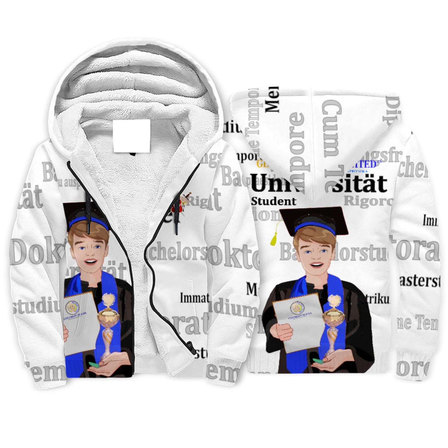 Plush Hoodie Global Freedom United Student Boy Cooper Place Brown Hair 1