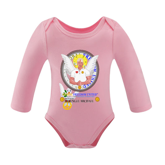 Baby Long-sleeve Bodysuit Global Freedom United Girl Archangel Michael German