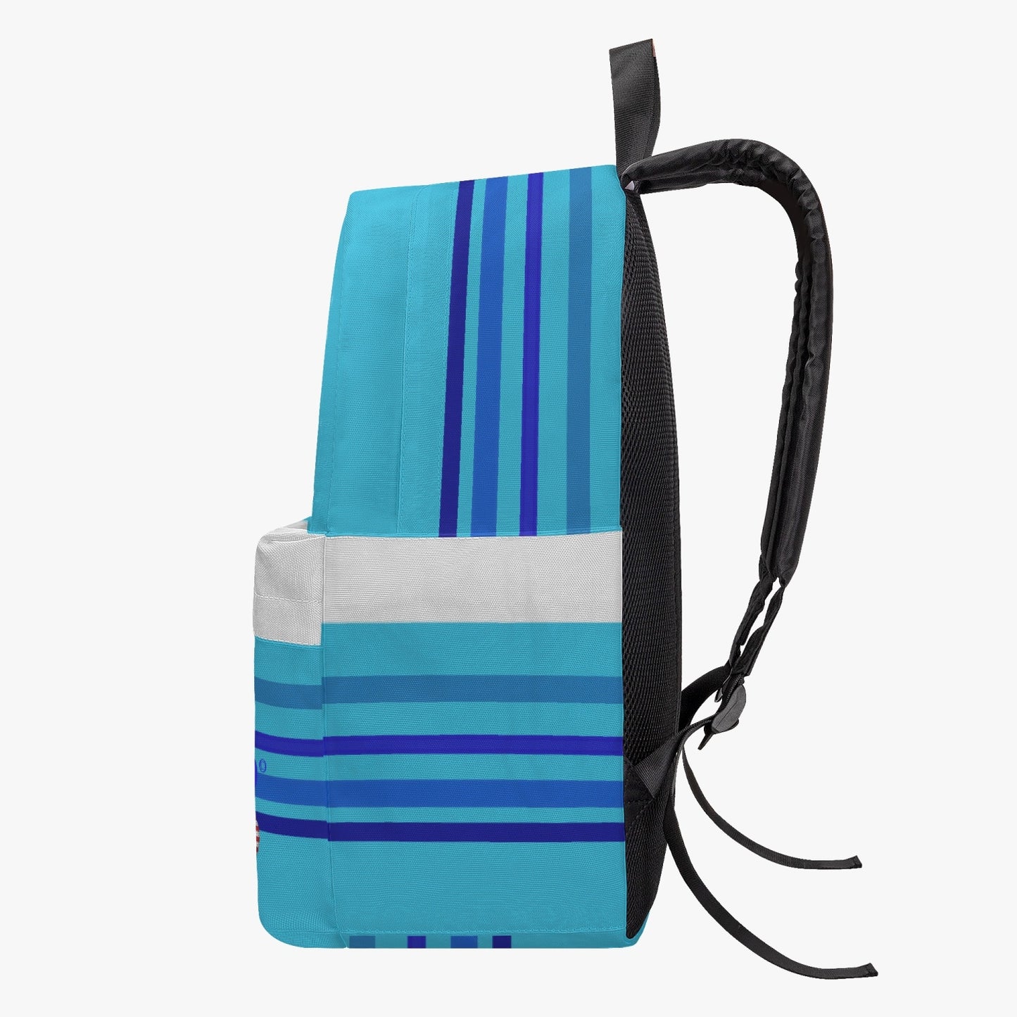 ALL OVER PRINT CANVAS BACKPACK GLOBAL FREEDOM UNITED MEN USA & GERMANY OLD PEACE BLUE