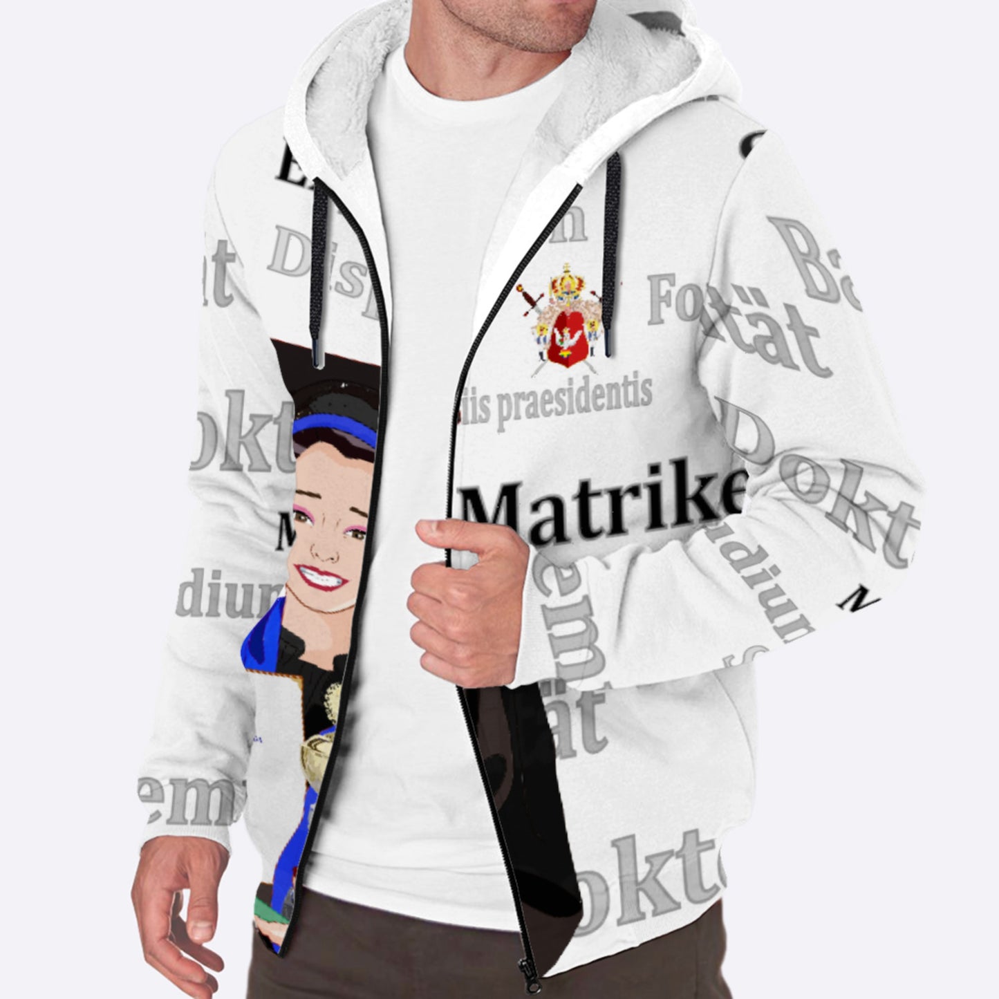 Plush Hoodie Global Freedom United Asia Student Golden Place