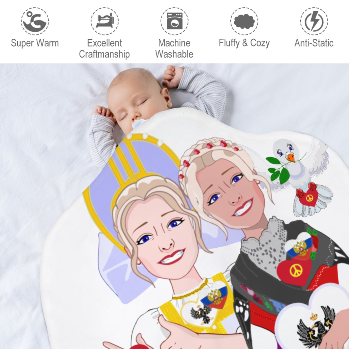 Blankets For Kits Global Freedom United Girls Prussia & Russia Old Peace