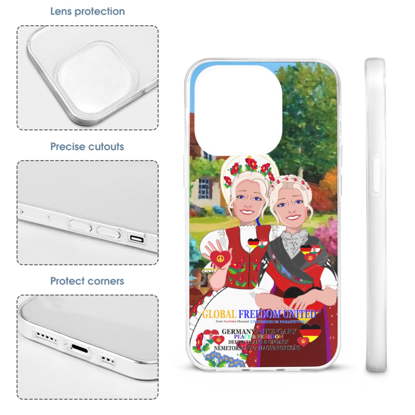 Mobile Phone Case GLOBAL FREEDOM UNITED© Women Germany & Hungary