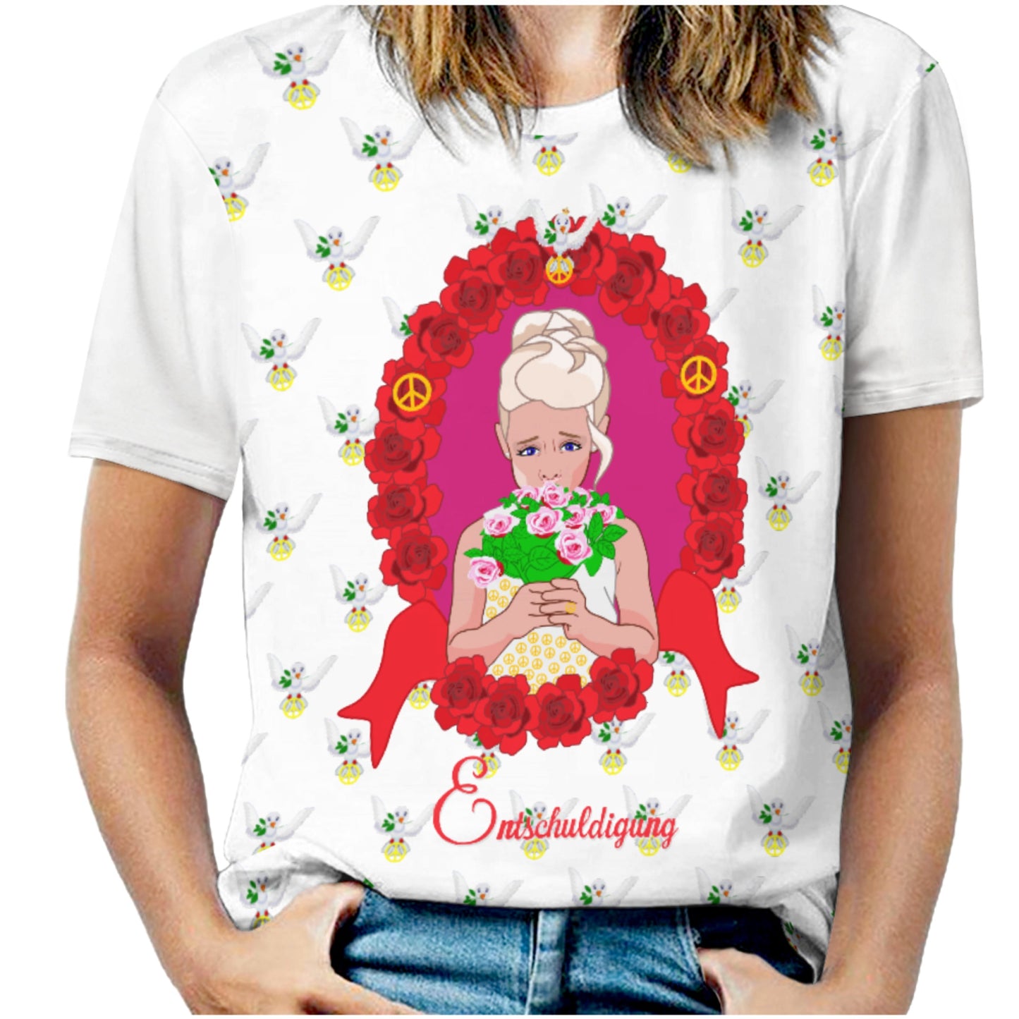 Frauen T-shirt 3 Global Freedom United Entschuldigung Von Einem Mädchen