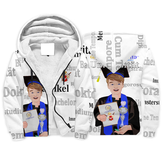 Plush Hoodie  Global Freedom United Student Boy Silver Place Brown Hair 1