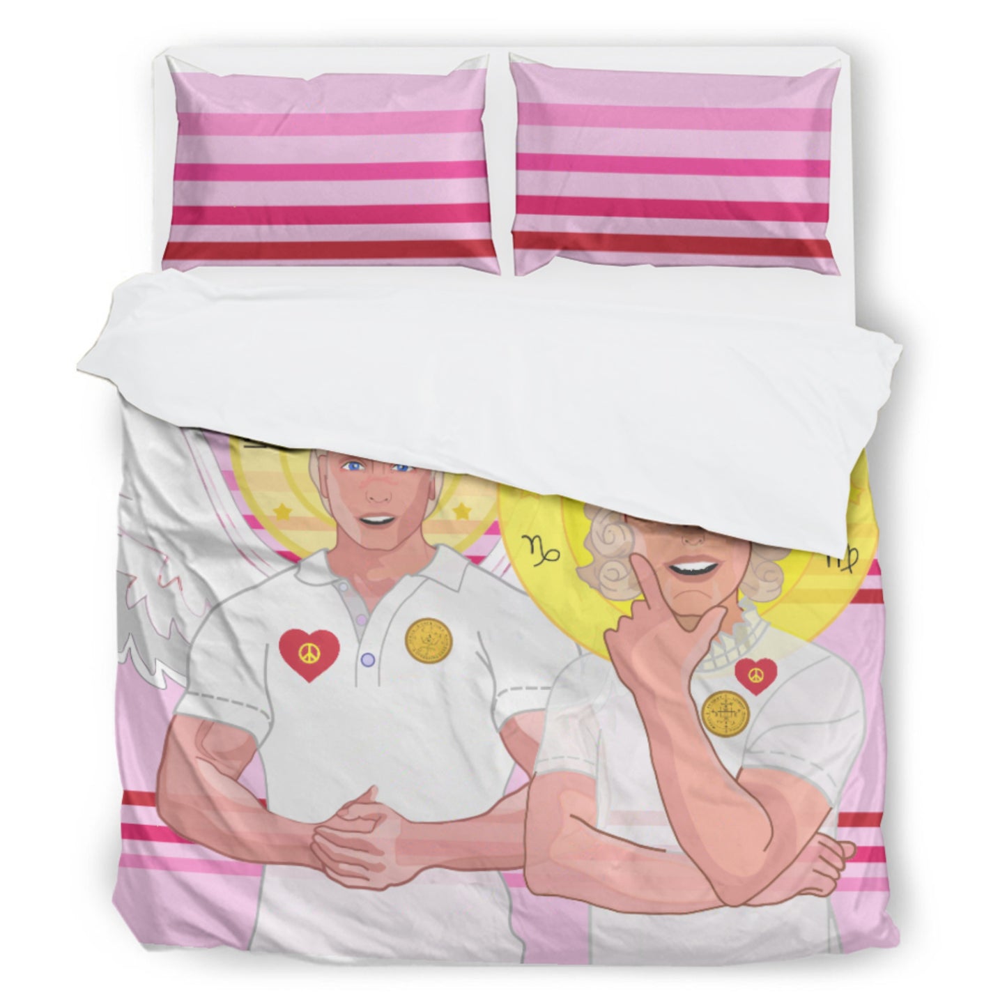 Bed Line GLOBAL FREEDOM UNITED©  Archangel Michael & Gabriel Pink 2