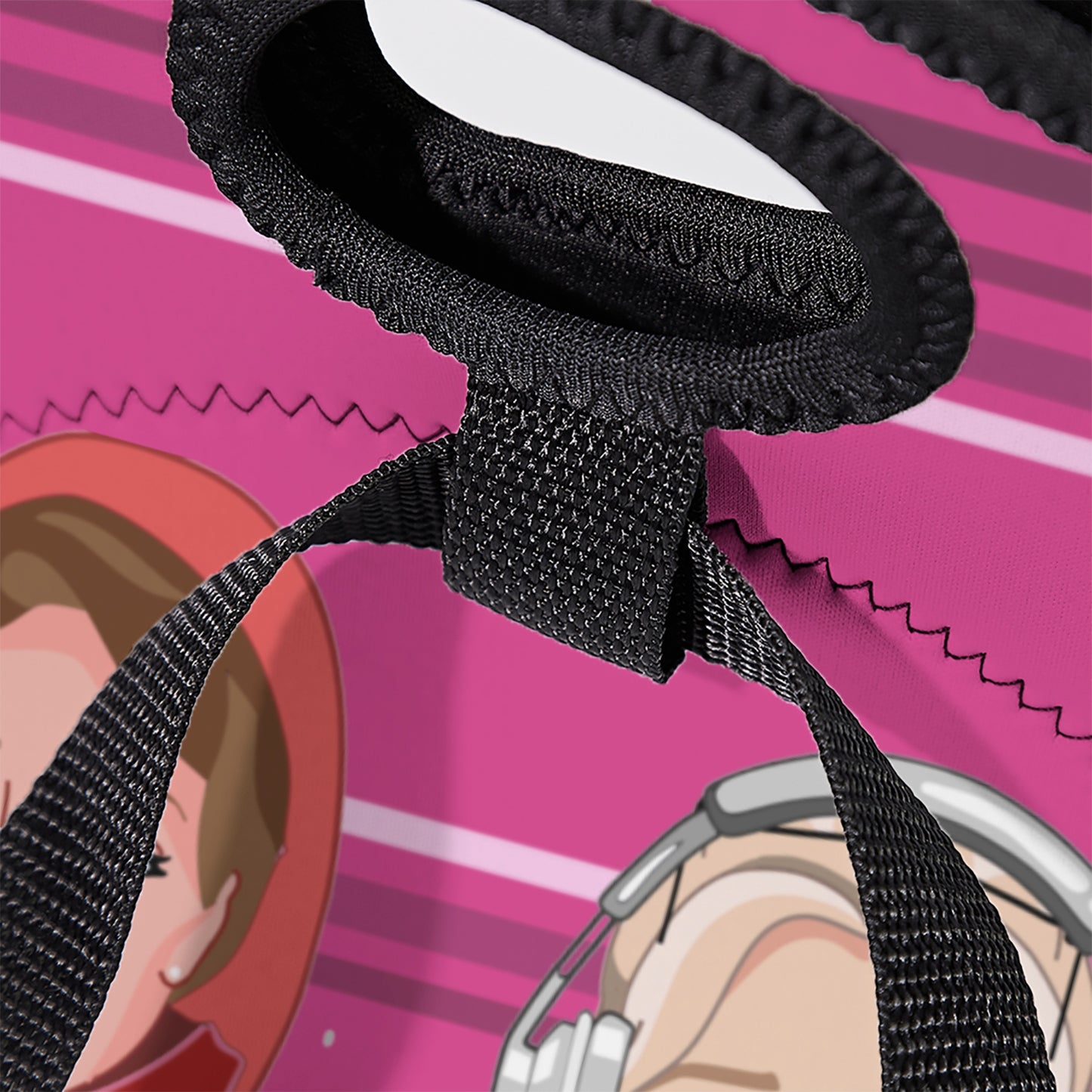 Leather Meal Bag GLOBAL FREEDOM UNITED© Women Iran & USA Pink