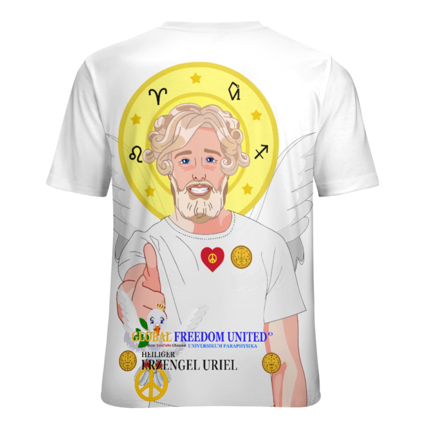 Women´s T-shirt 2 Global Freedom United Archangel Uriel German  Big
