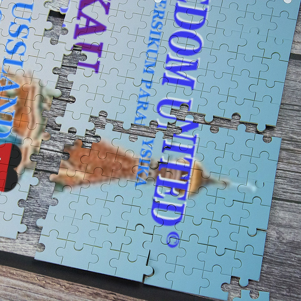 Paper Puzzle GLOBAL FREEDOM UNITED© Peace For Russia & Germany Old Peace