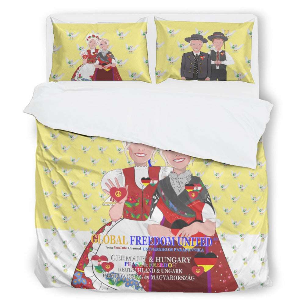 Bed Line GLOBAL FREEDOM UNITED© Women Hungary & Germany Yellow