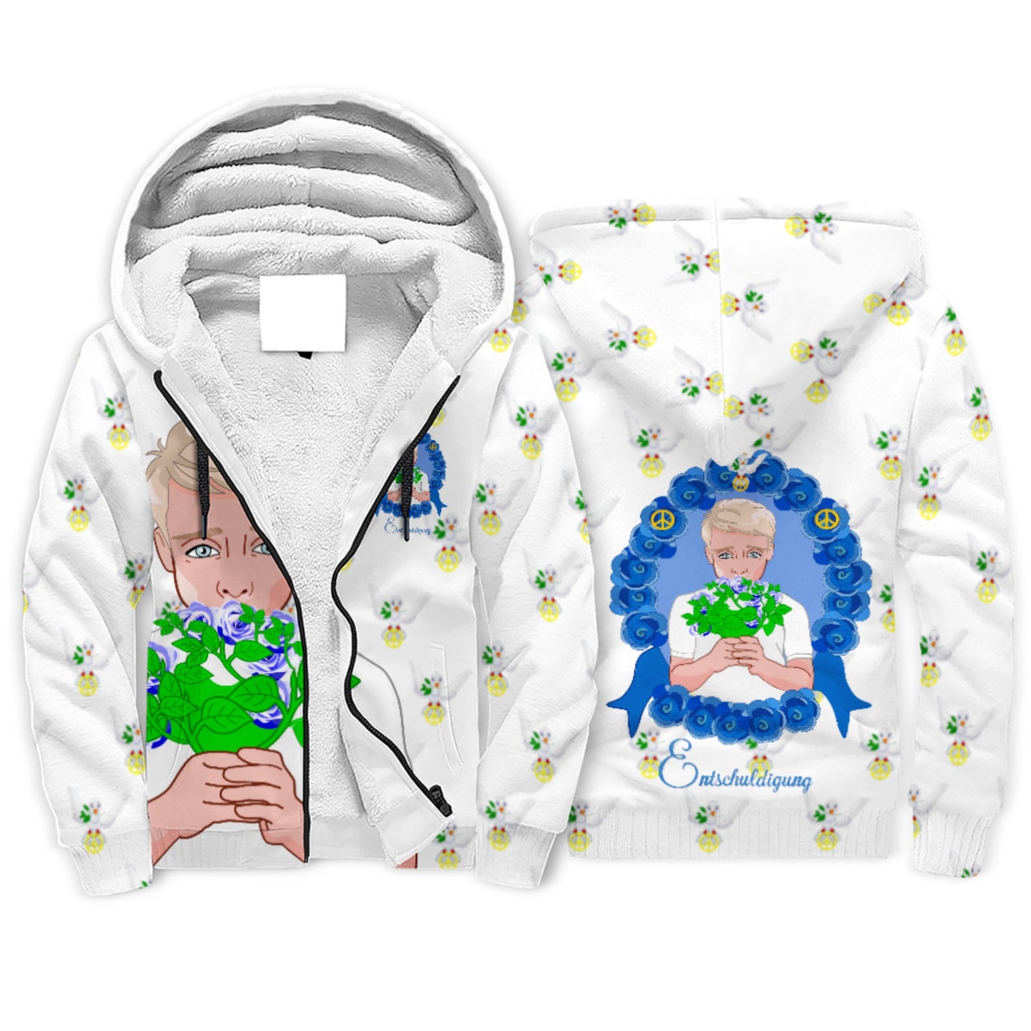 Plush Hoodie Global Freedom United Ein Junge Sagt Entschuldigung