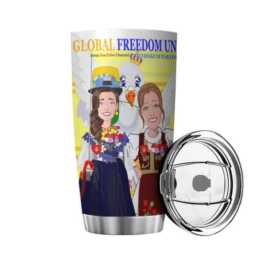 Tumbler Global Freedom United Women Croatia & Serbia Yellow