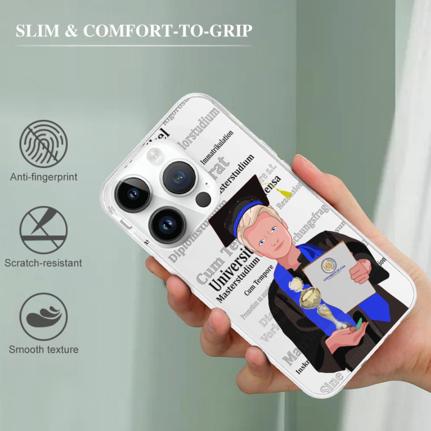 Phone Case GLOBAL FREEDOM UNITED© Student Boy Blond Hair Germany