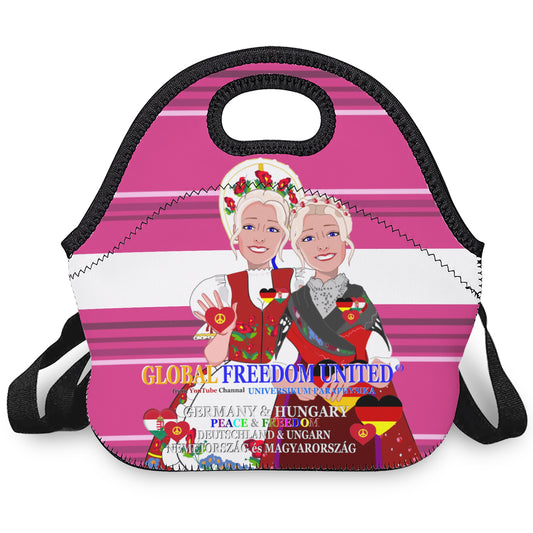 Meal Bag With Straw Global Freedom United Women Hungary & Germany Pink