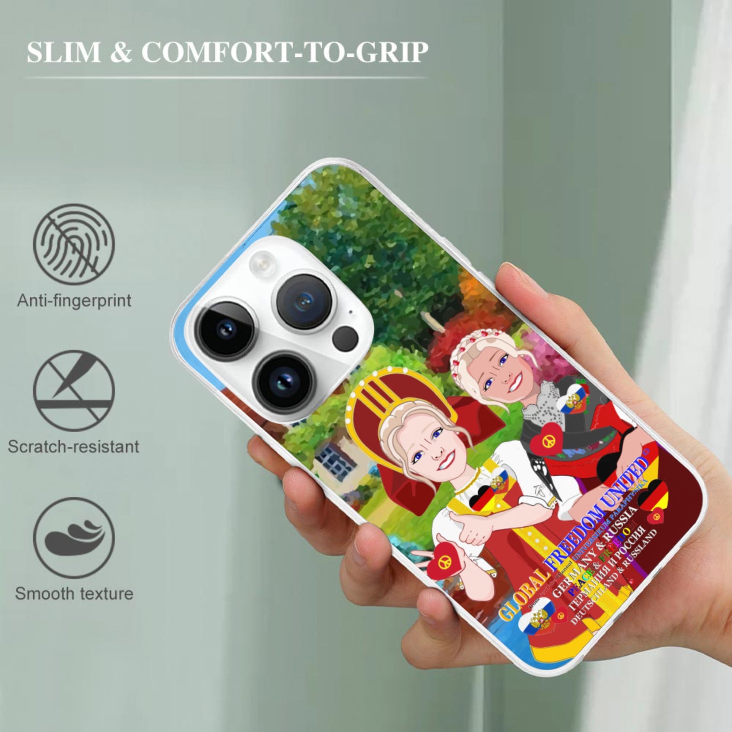 Mobile Phone Case GLOBAL FREEDOM UNITED© Women Russia & Germany