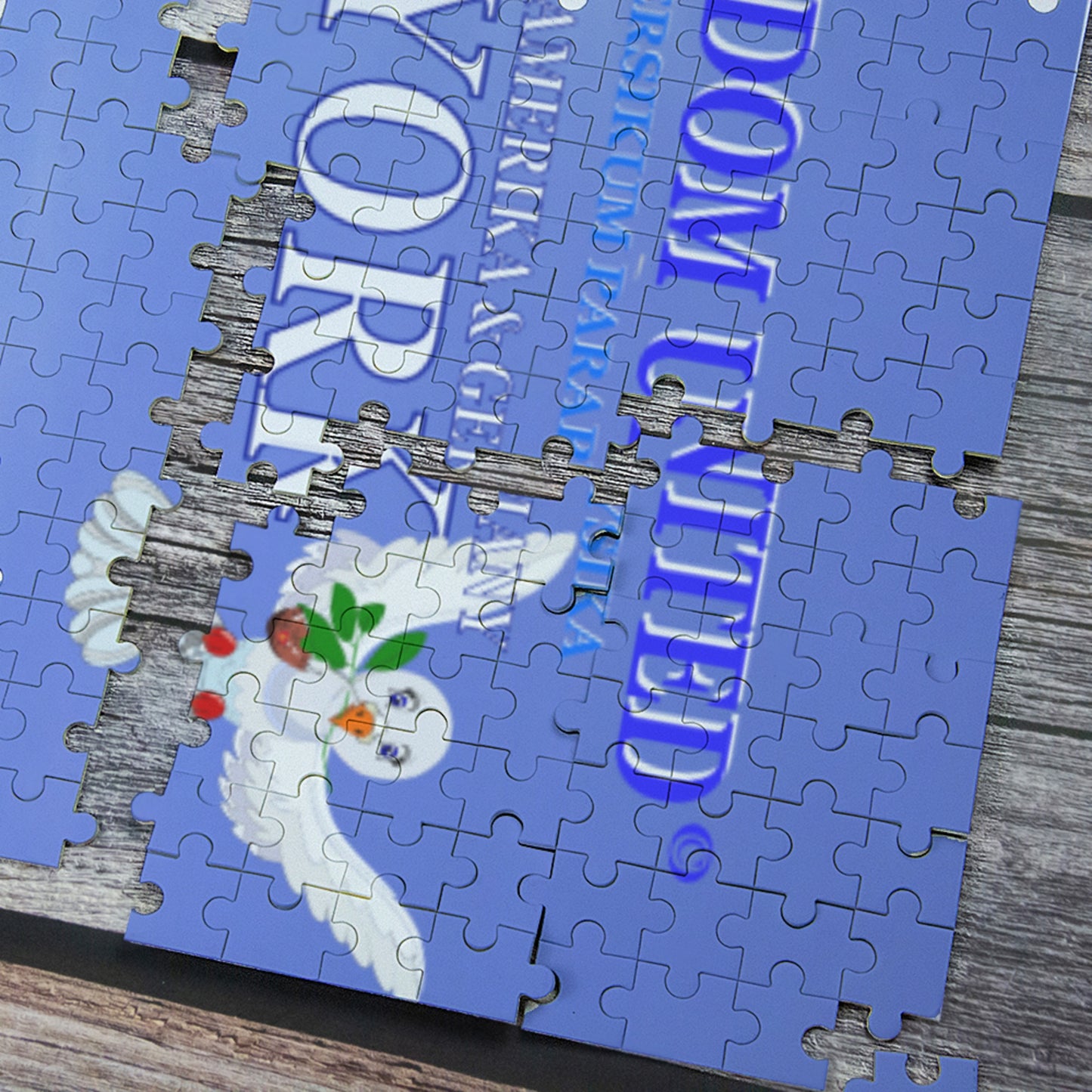 Paper Puzzle Global Freedom United USA & Germany Old Peace Version 1