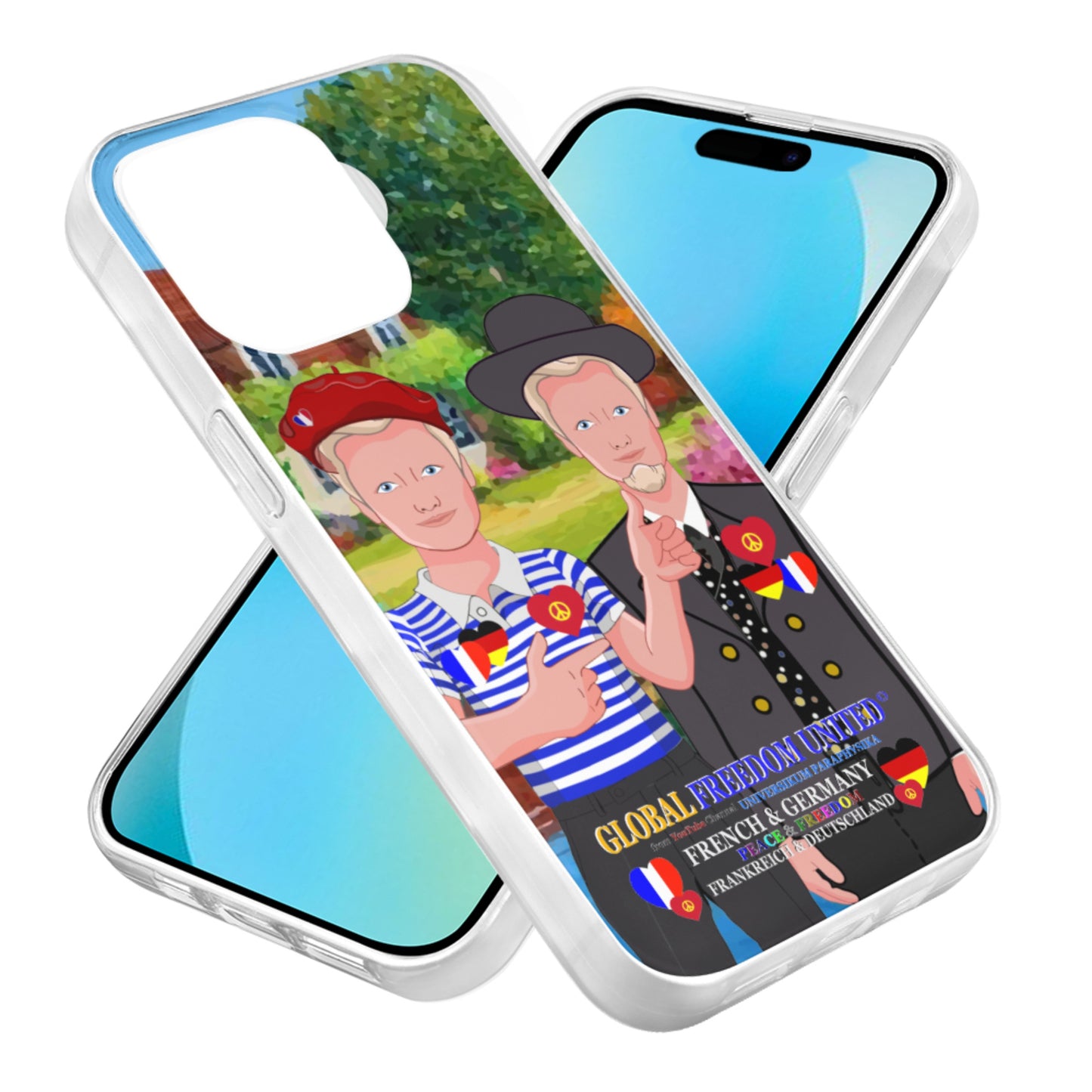 Mobile Phone Case GLOBAL FREEDOM UNITED© Men French & Germany