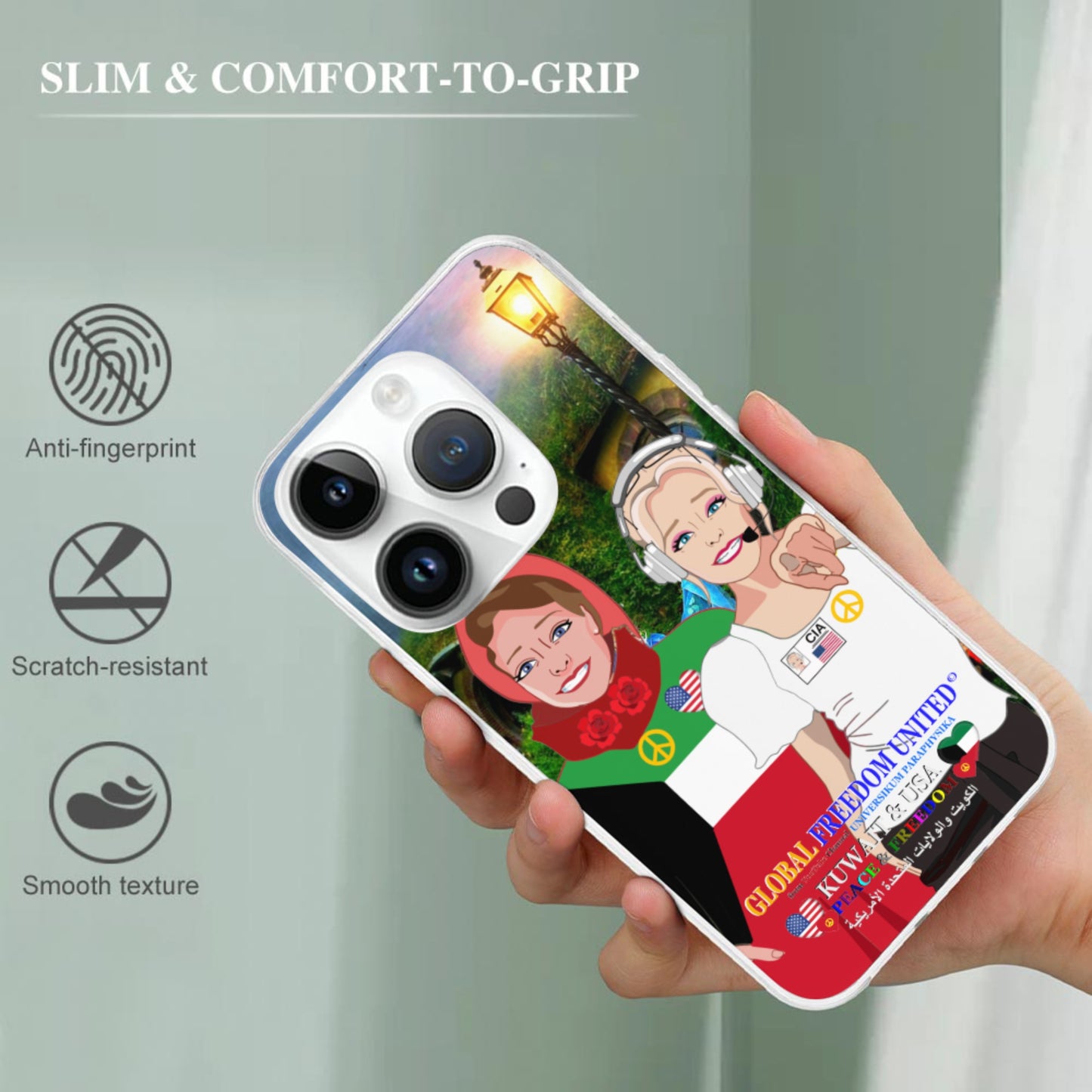 Mobile Phone Case GLOBAL FREEDOM UNITED© Women Kuwait & USA