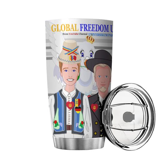 Tumbler Global Freedom United Men Romania & Germany Grey