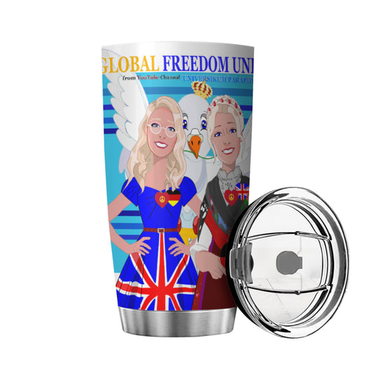 Tumbler Global Freedom United Women England & Germany Old Peace Blue