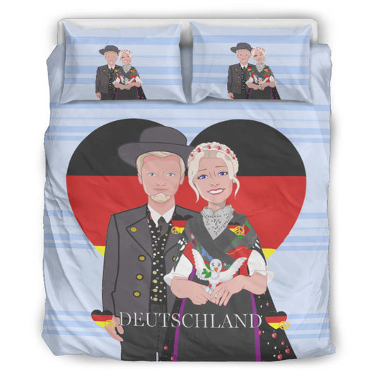 Bed Line GLOBAL FREEDOM UNITED© Couple Germany V1 Light Blue