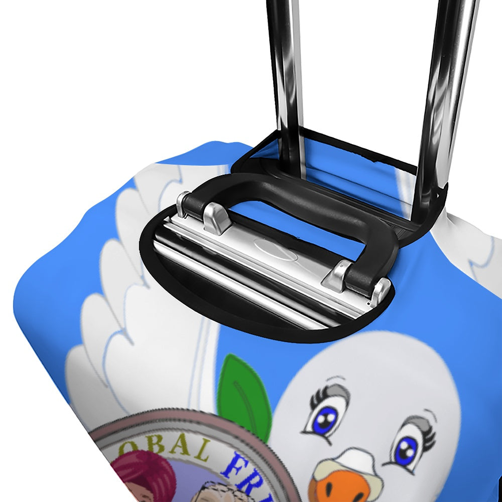 Luggage Cover GLOBAL FREEDOM UNITED© Men AFGHANISTAN & GERMANY Blue