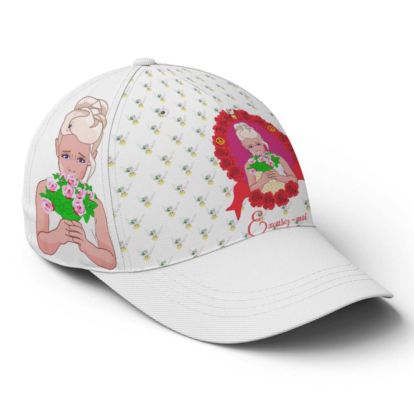 Baseball Cap GLOBAL FREEDOM UNITED© Une fille dit désoié Excusez-moi