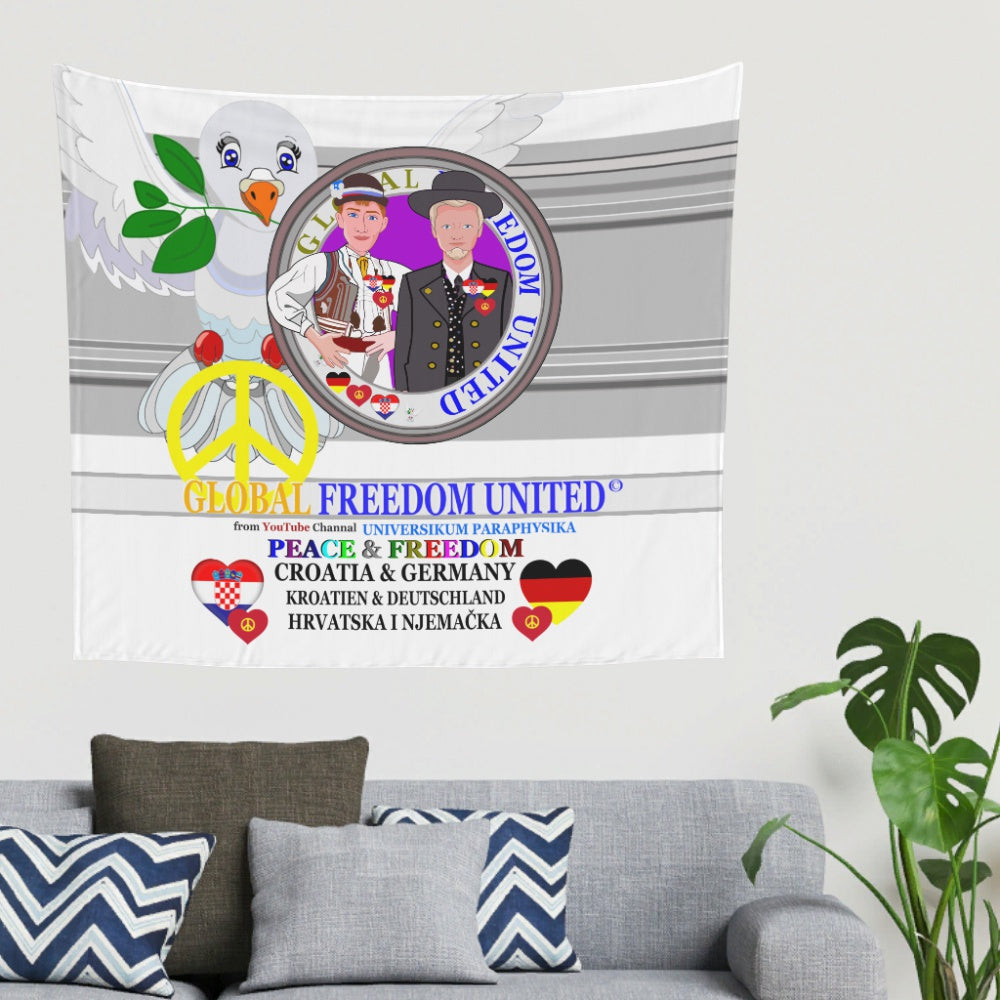 Tapestry GLOBAL FREEDOM UNITED© Men Croatia & Germany Grey
