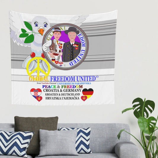 Tapestry GLOBAL FREEDOM UNITED© Men Croatia & Germany Grey