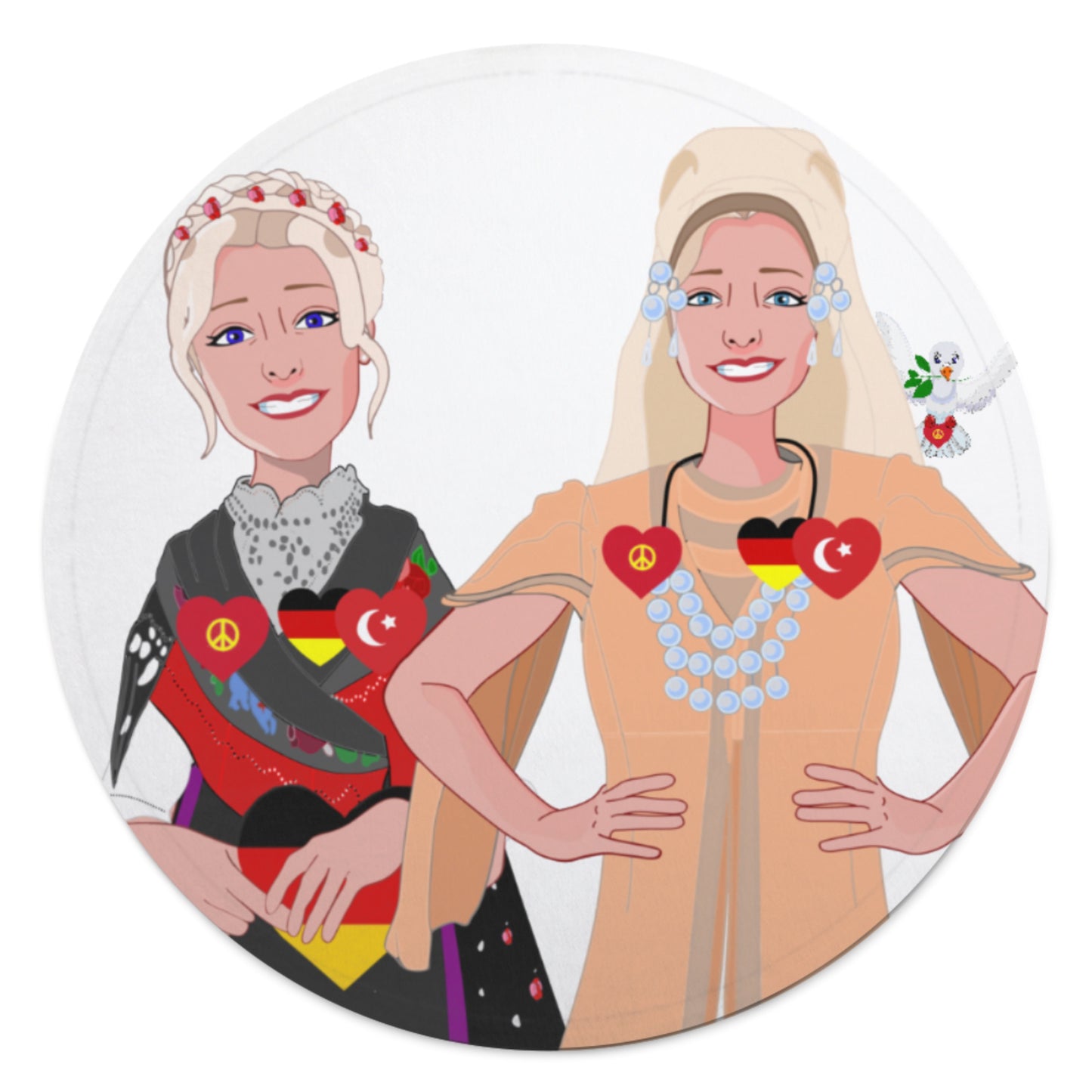 Blankets For Kits Global Freedom United Girls Turkey & Germany Old Peace