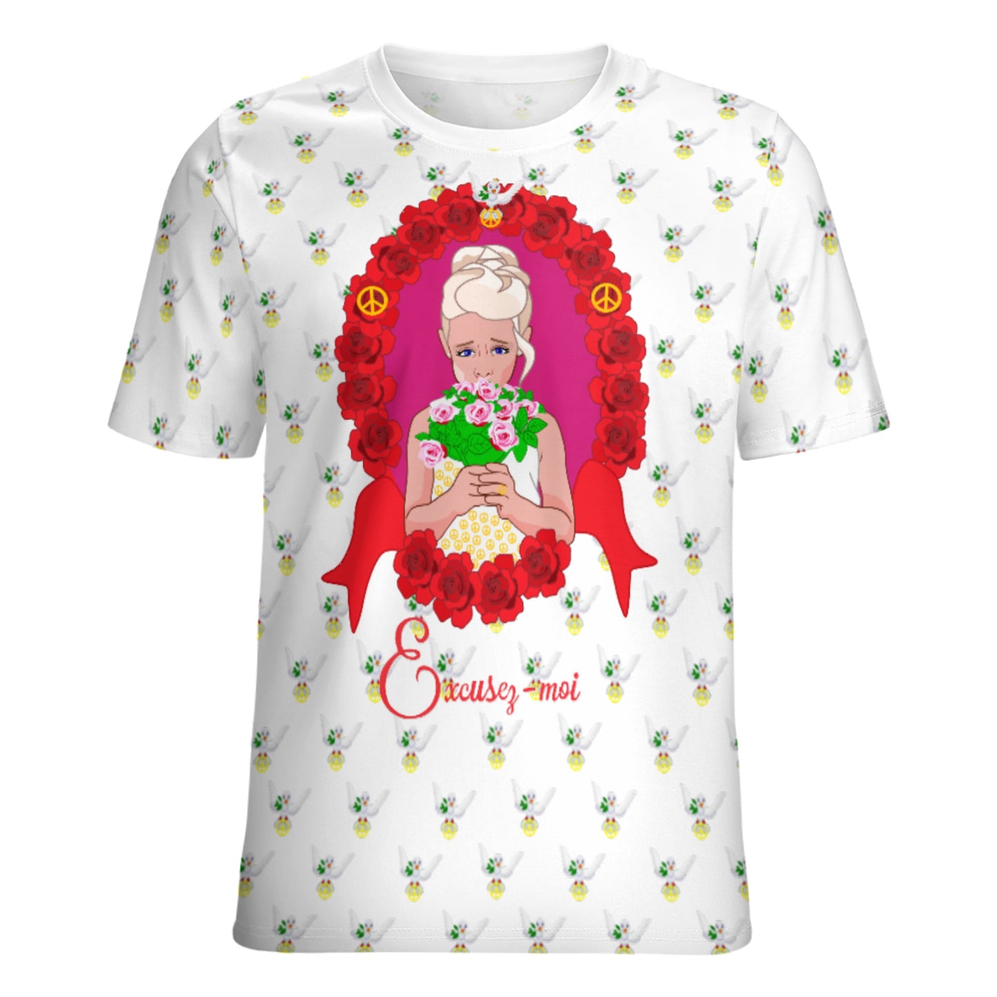 Women´s T-shirt 3 GLOBAL FREEDOM UNITED© Une fille dit désoié Excusez-moi