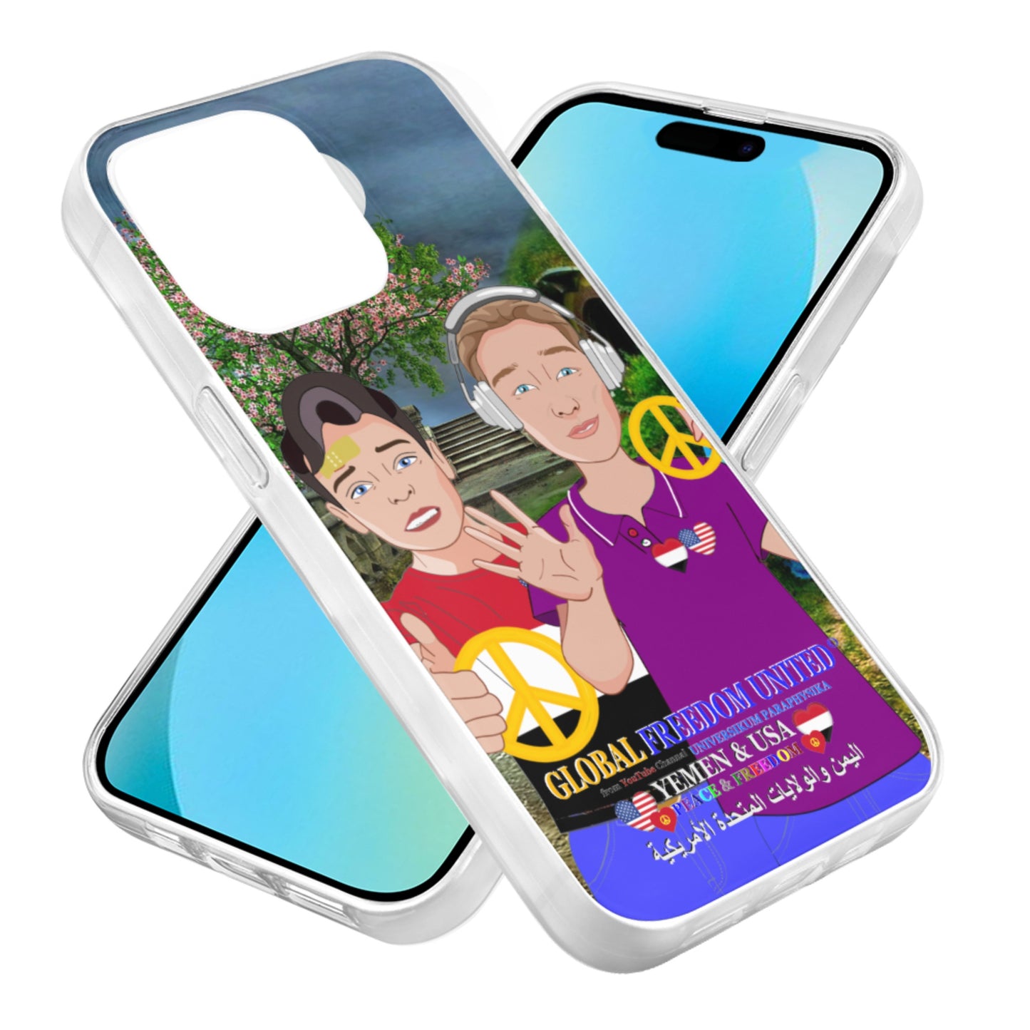 Mobile Phone Case GLOBAL FREEDOM UNITED© Men Yemen & USA