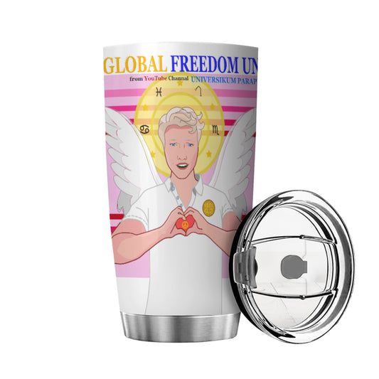Tumbler Global Freedom United Archangel Raphael German  Pink 2
