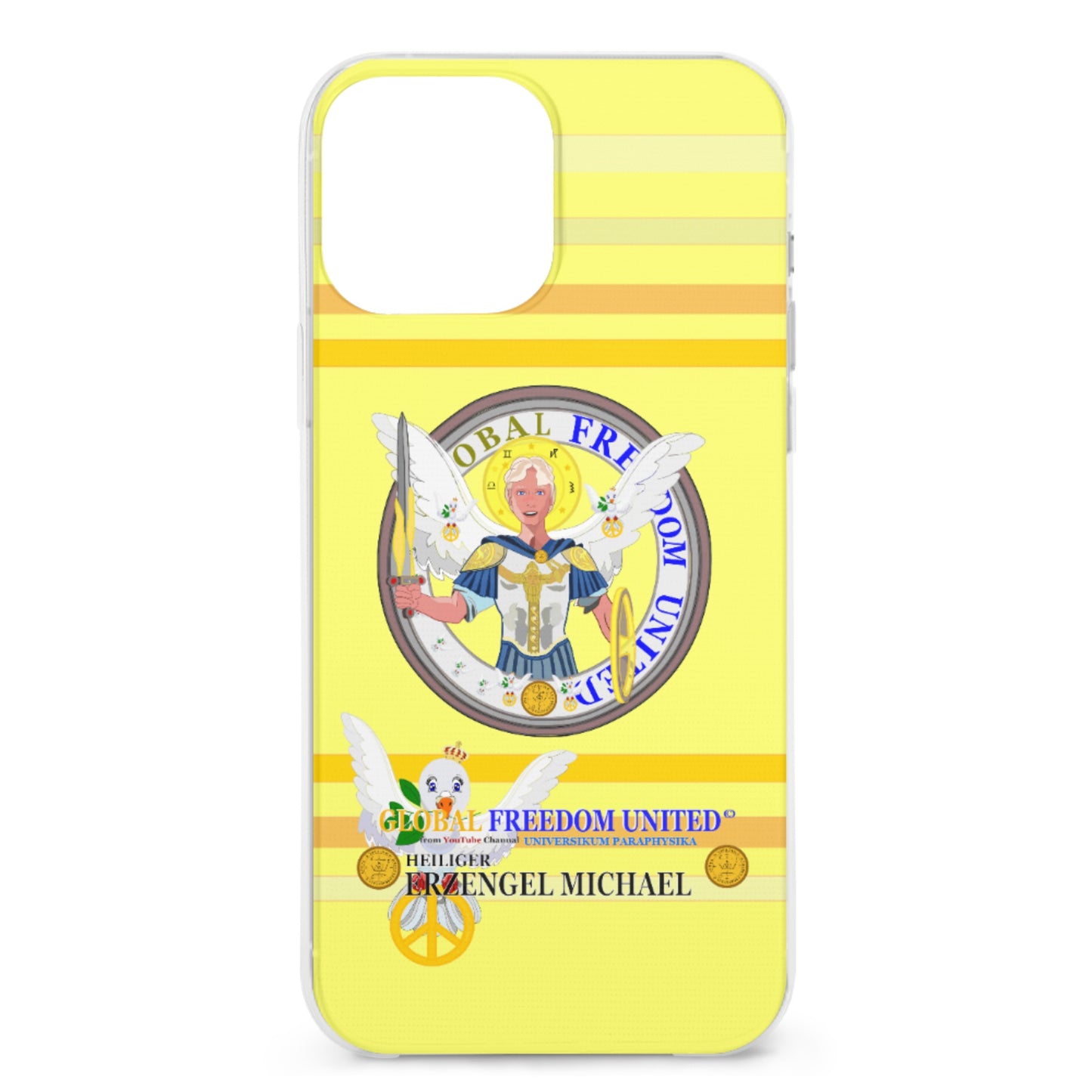 Phone Case Global Freedom United Archangel Michael German Yellow