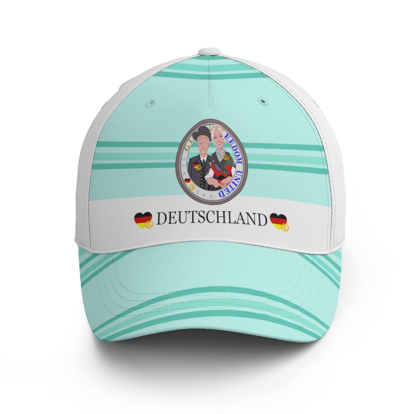 Basketball Cap Global Freedom United Couple Edition Germany V1 Light Green