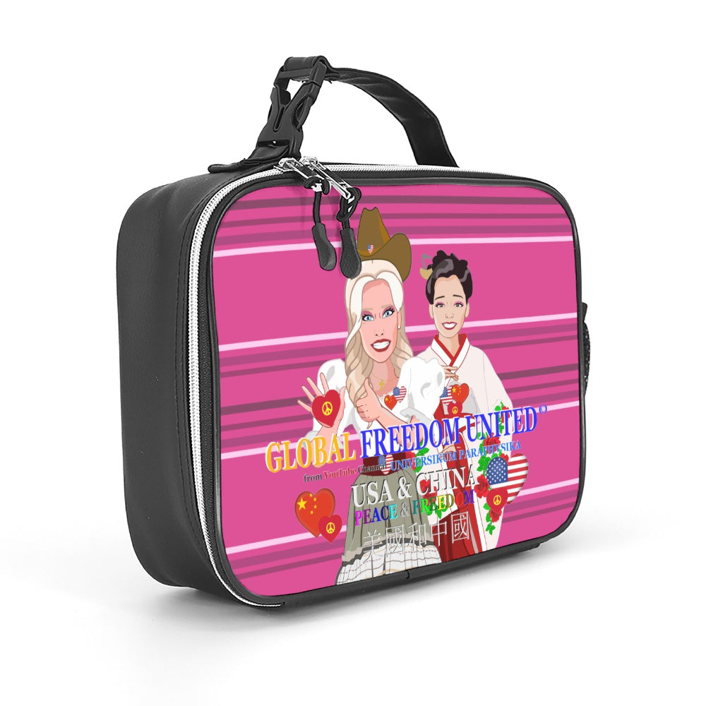 Laether Meal Back GLOBAL FREEDOM UNITED© Women China & USA Pink