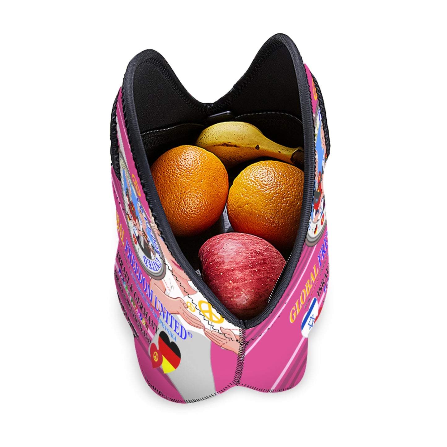 Meal Back GLOBAL FREEDOM UNITED© Women Israel & Germany Pink V2