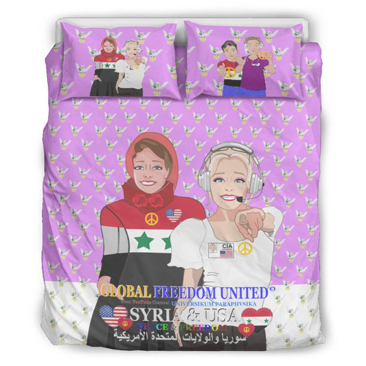 Bed Line GLOBAL FREEDOM UNITED© Women Syria & USA Lilac