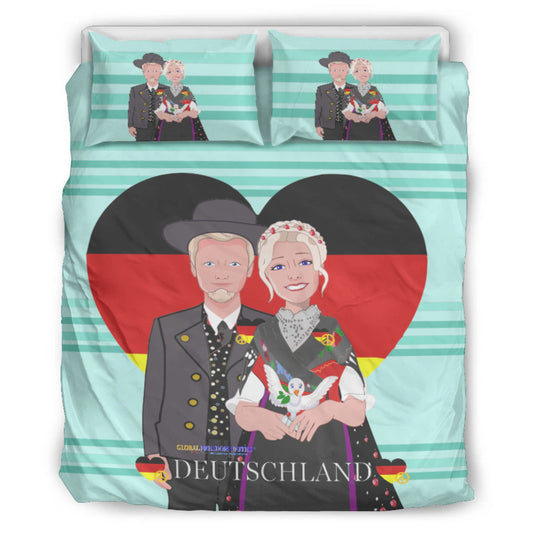 Bed Line GLOBAL FREEDOM UNITED© Couple Germany V1 Light Green