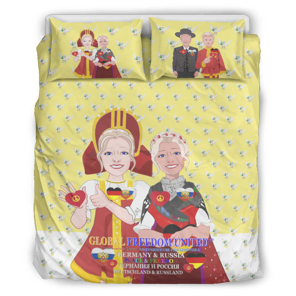 Bed Line GLOBAL FREEDOM UNITED© Women Russia & Germany Yellow