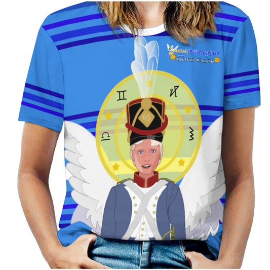 Women´s T-shirt Global Freedom United Archangel Michael Croatia V3 Deep Blue