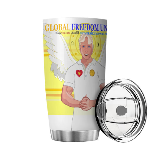 Tumbler Global Freedom United  Archangel Michael German  Yellow