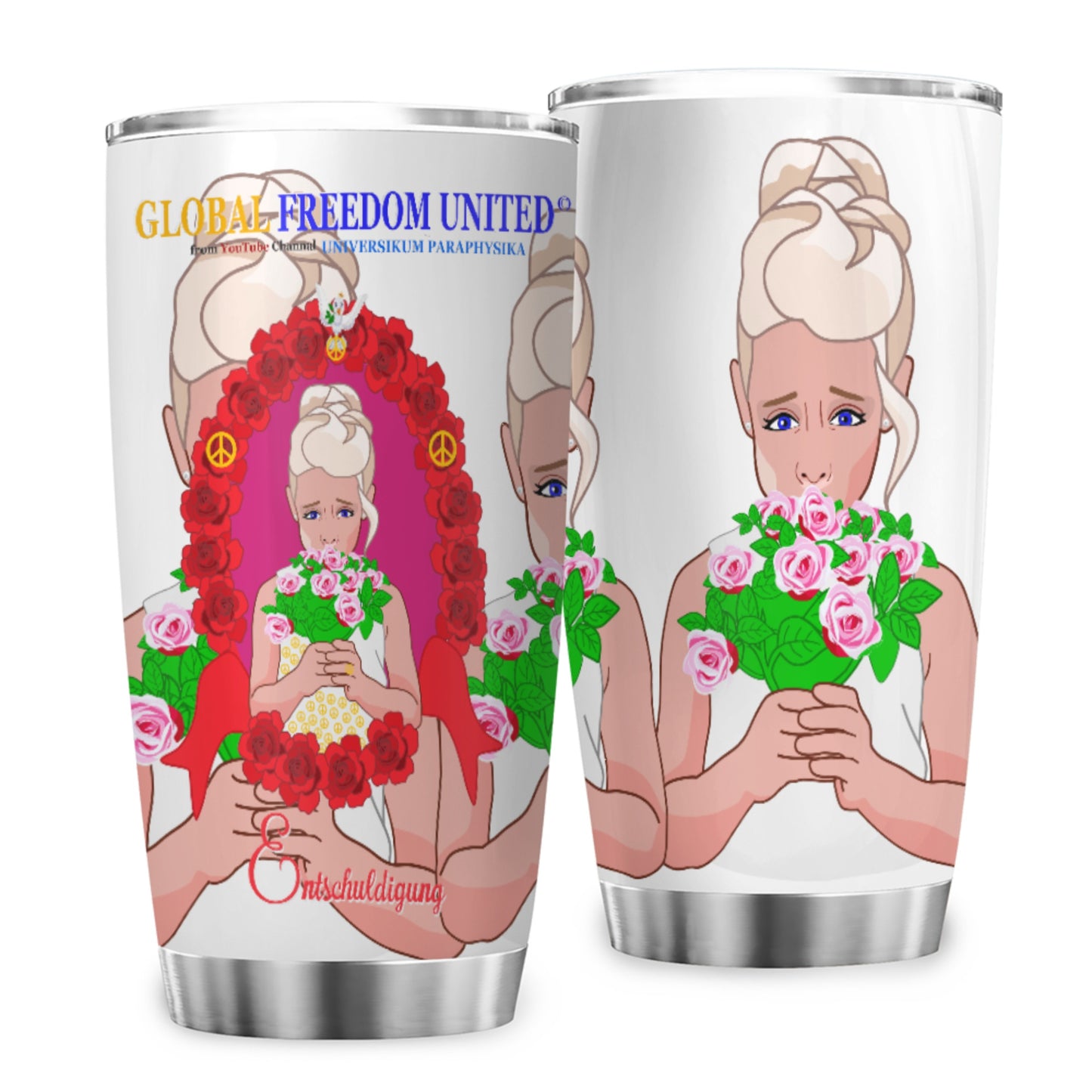 Tumbler Global Freedom United Mädchen Sagt Entschuldigung