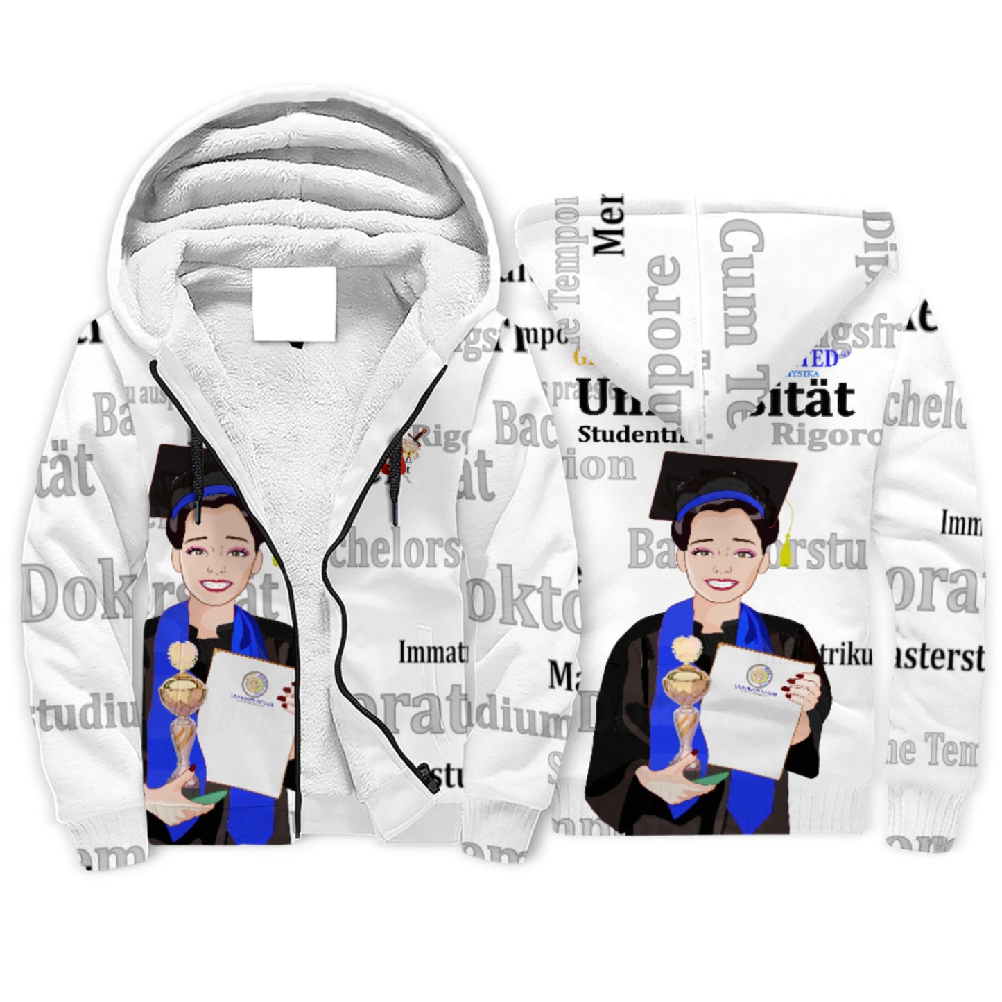 Plush Hoodie Global Freedom United Asia Student Girl Cooper Place