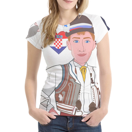 Women´s T-shirt Global Freedom United Couple Croatia Version 2