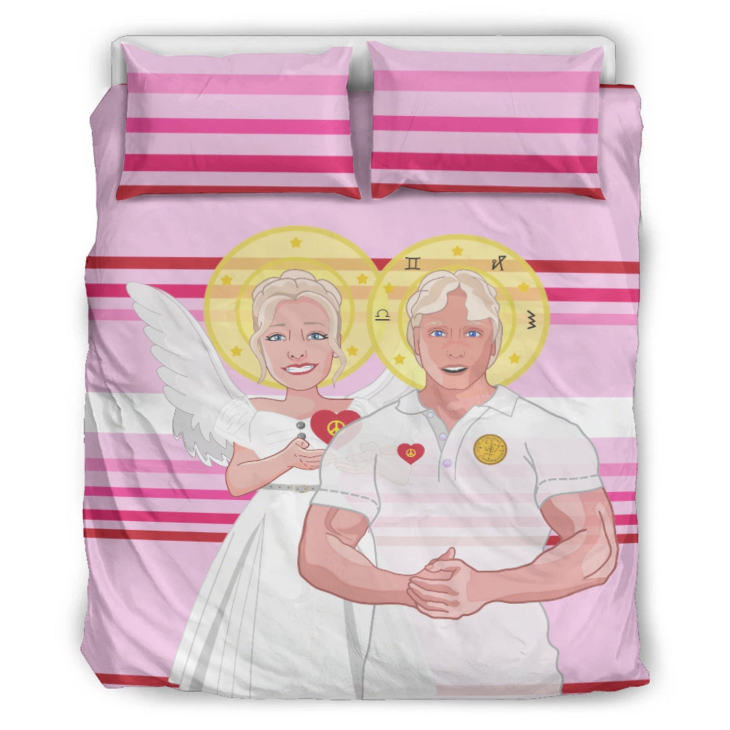 Bed Line GLOBAL FREEDOM UNITED© Archangel Michael & Maria Magdalena  Pink2
