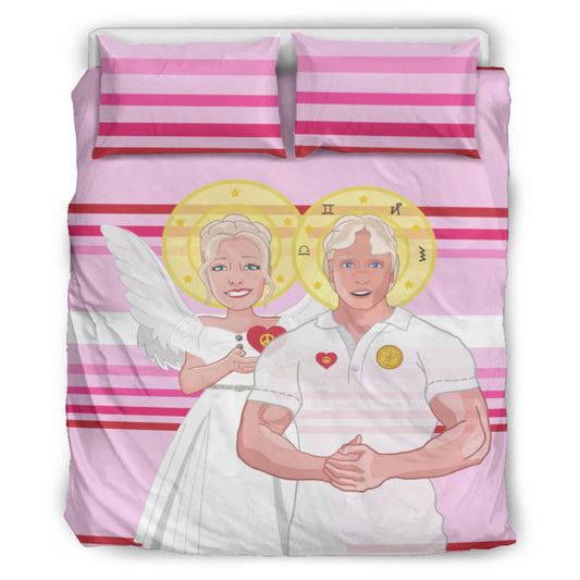 Bed Line GLOBAL FREEDOM UNITED© Archangel Michael & Maria Magdalena  Pink2