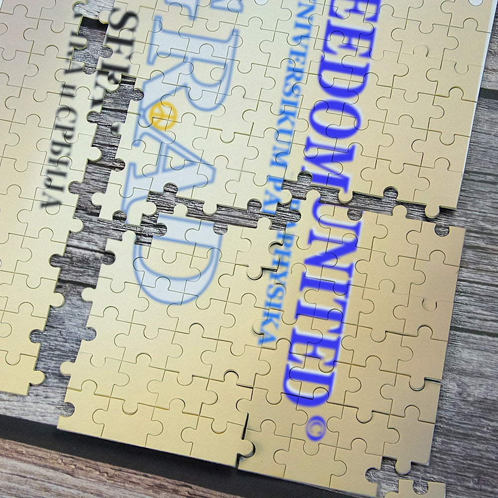 Paper Puzzle  GLOBAL FREEDOM UNITED© Women Serbia & Germany Belgrad