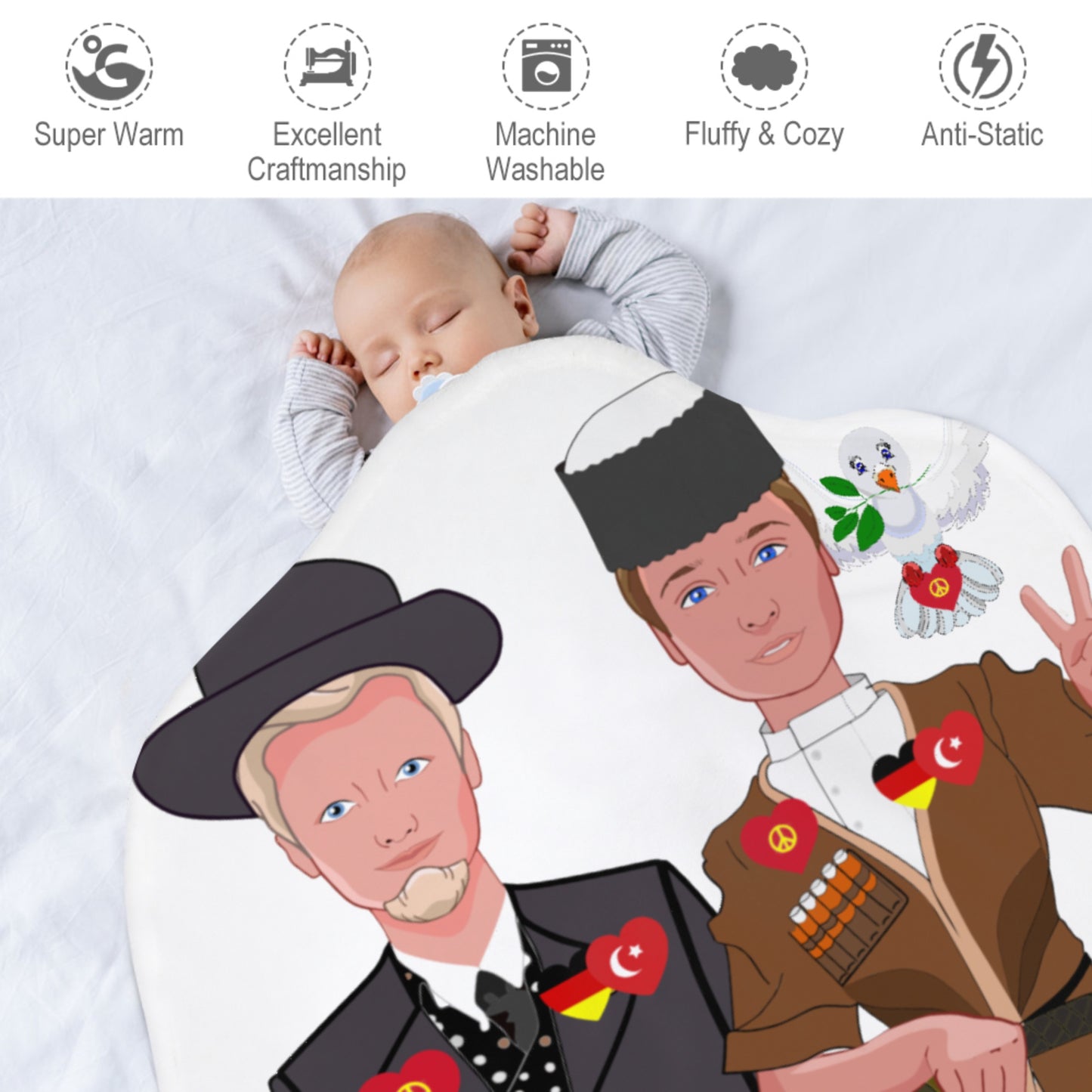Blankets For Kits Global Freedom United Boys Turkey & Germany Old Peace